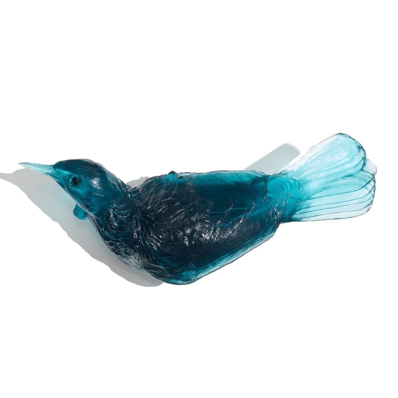 Glass Tuī  Wall Sculpture  | by Luke Jacomb Studio