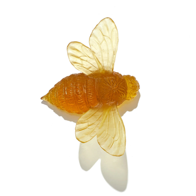 Glass Bee Wall Sculpture - Wings Out  | by Luke Jacomb Studio
