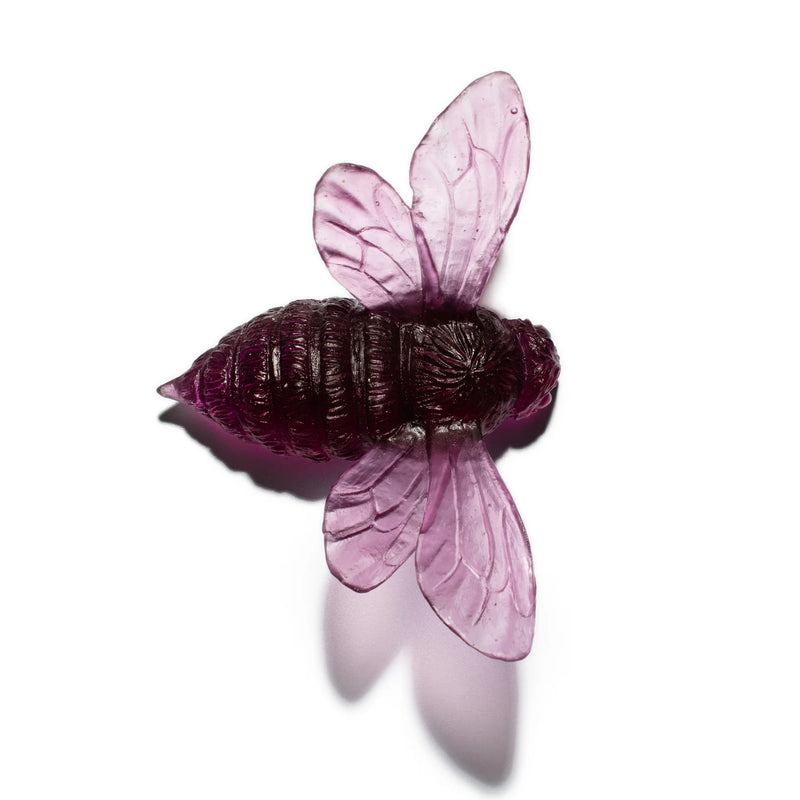 Glass Bee Wall Sculpture - Wings Out  | by Luke Jacomb Studio