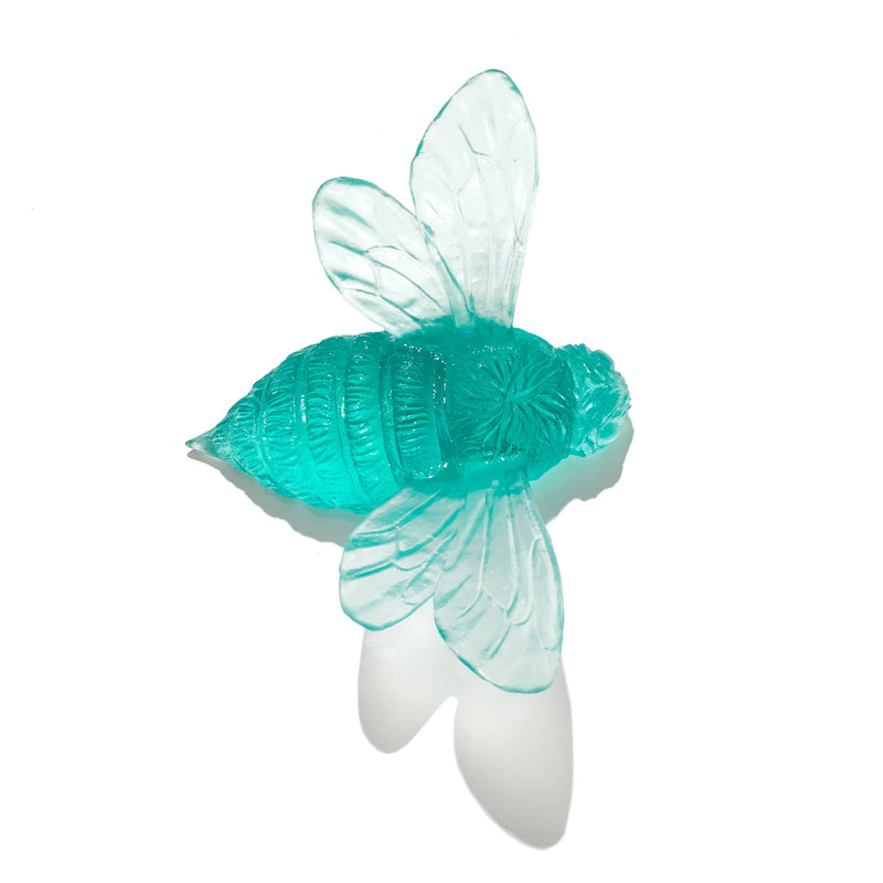 Glass Bee Wall Sculpture - Wings Out  | by Luke Jacomb Studio