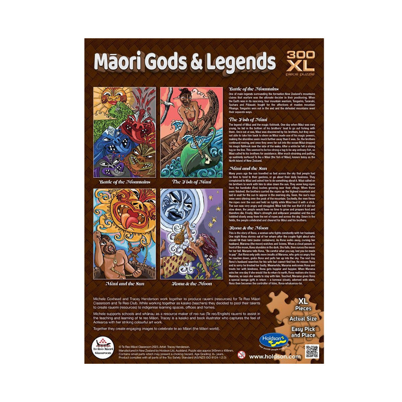 Māori Gods & Legends 300 Pc XL Jigsaw Puzzle - Rona & the Moon