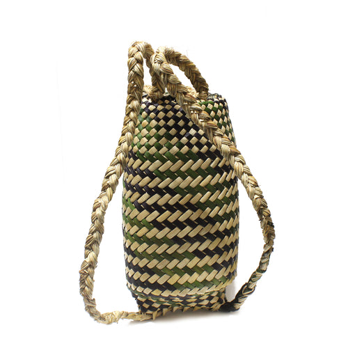 Harakeke Pikau Backpack - Green | by Riperata McMath