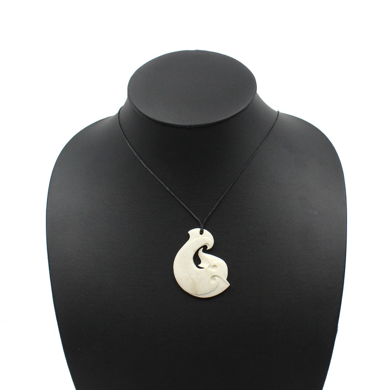 Hei Matau with Koru Beef Bone Pendant | by Peter Mitchell