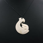 Hei Matau with Koru Beef Bone Pendant | by Peter Mitchell