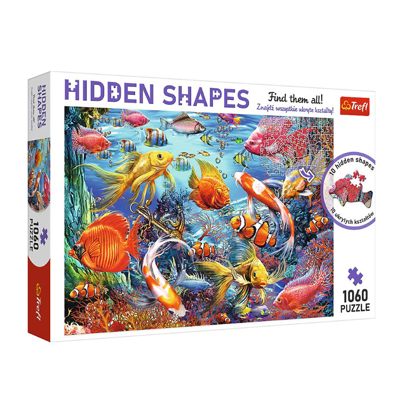 "Hidden Shapes" - Underwater Life - 1060 Piece Jigsaw Puzzle