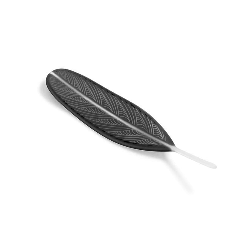 Huruhuru Glass - Black Feather | by Kahu Design