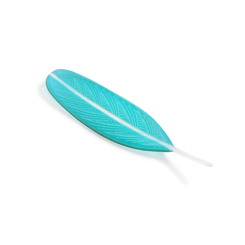 Huruhuru Glass - Turquoise Feather | by Kahu Design