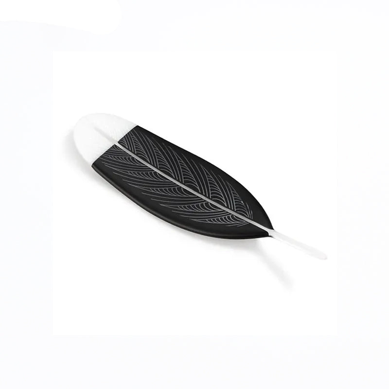 Huruhuru Glass - Huia Black Feather | by Kahu Design