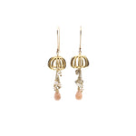 Gold Jellyfish Earrings | by Louise Douglas