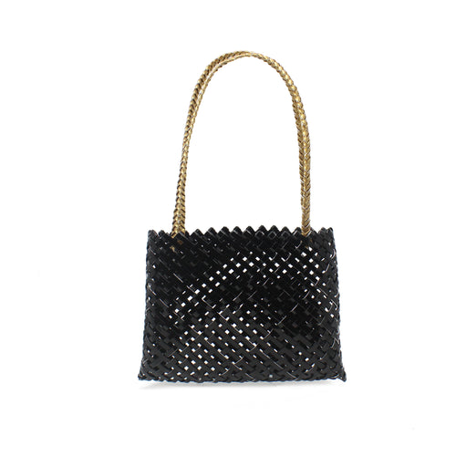 Kete Black and Gold Aluminium - Small  | by Anna Gedson - Whakatōhea