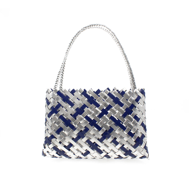 Kete Silver and Blue Aluminium - 14 ends | by Anna Gedson