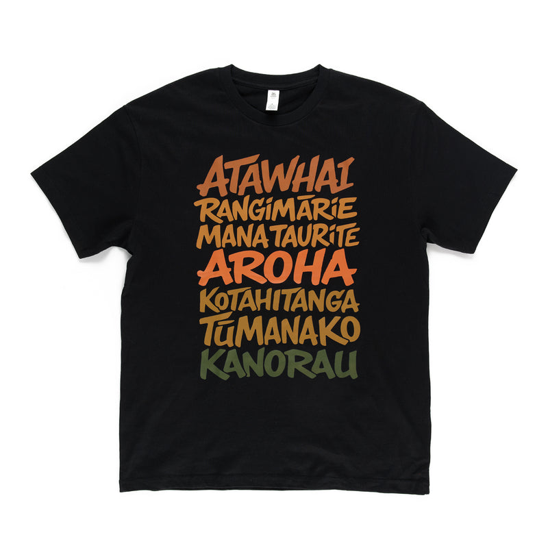 Mens Fit Te Reo T shirts - Kindness