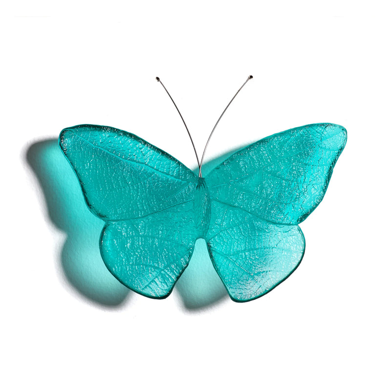 Glass Kinetic Mount Butterfly Wall Sculpture - Admiral / Kahukura | by Luke Jacomb Studio