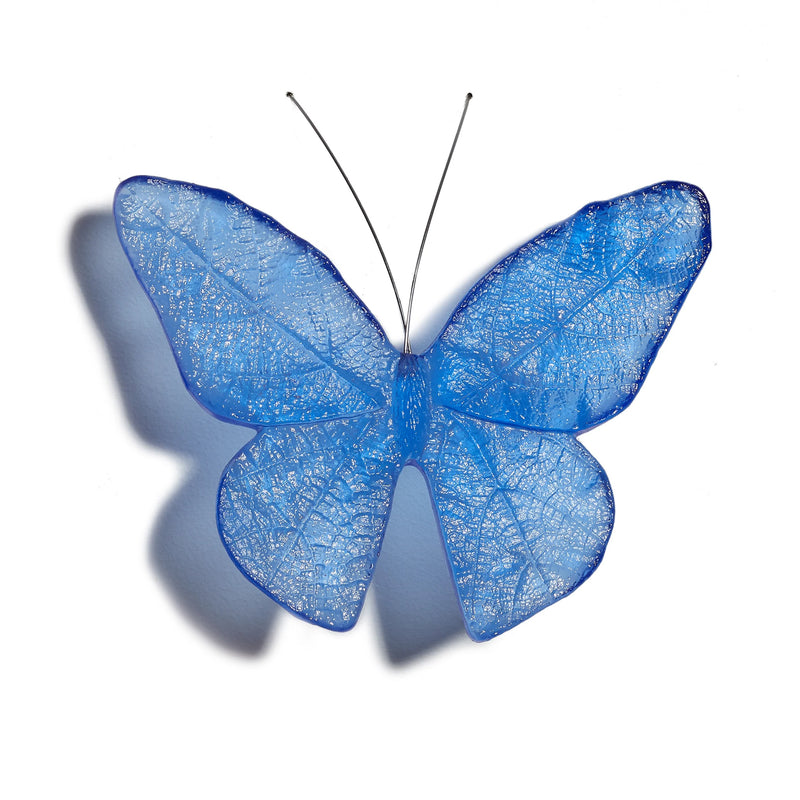 Glass Kinetic Mount Butterfly Wall Sculpture - Monarch / Kahuku | by Luke Jacomb Studio