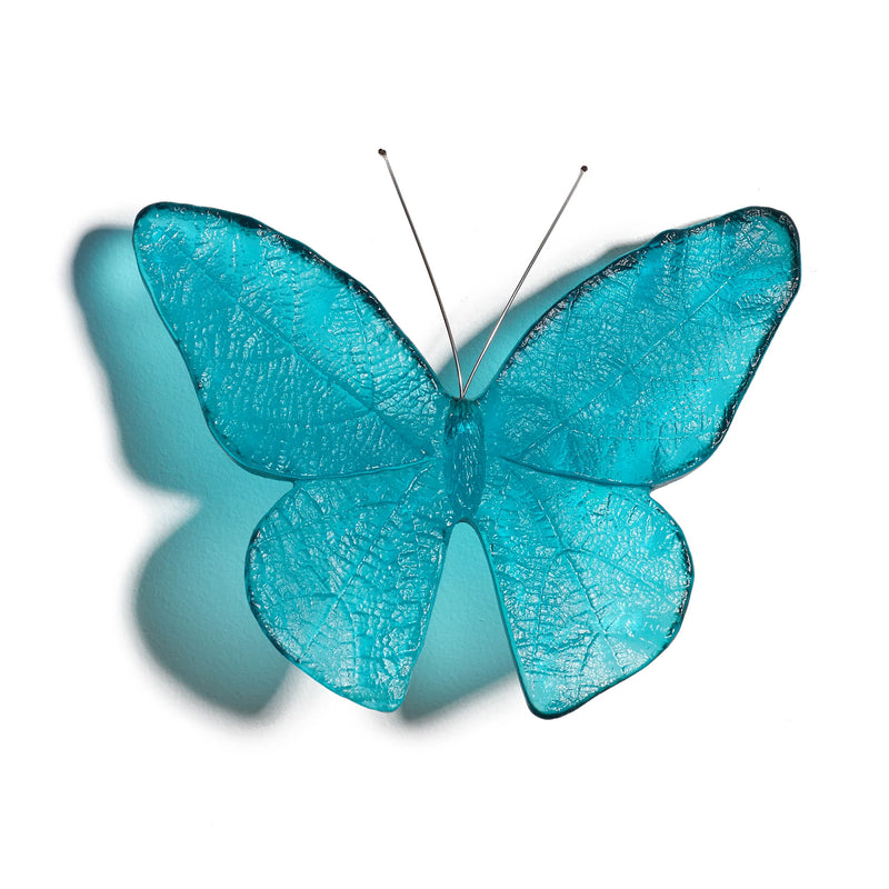 Glass Kinetic Mount Butterfly Wall Sculpture - Monarch / Kahuku | by Luke Jacomb Studio