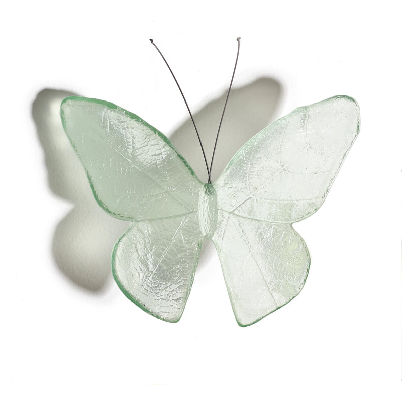 Glass Kinetic Mount Butterfly Wall Sculpture - Monarch / Kahuku | by Luke Jacomb Studio