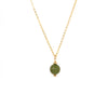 Kōpū Neckalce - 14k Rolled Gold with Greenstone by Charlotte Penman