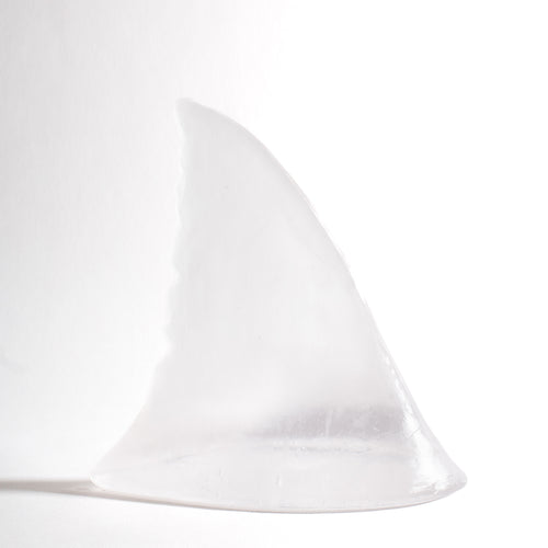 Glass Shark Fin Sculpture - Clear | by Luke Jacomb Studio