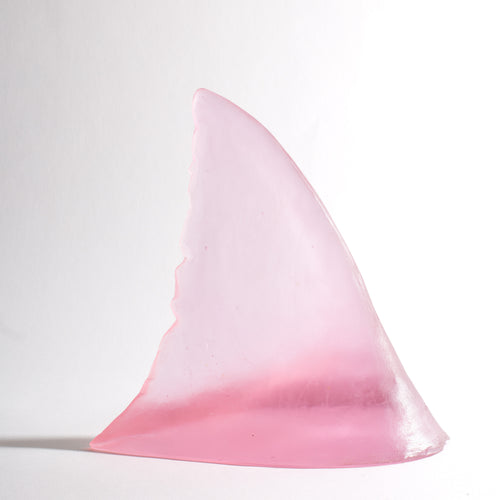 Glass Shark Fin Sculpture - Pink | by Luke Jacomb Studio