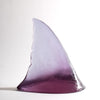 Glass Shark Fin Sculpture - Purple | by Luke Jacomb Studio
