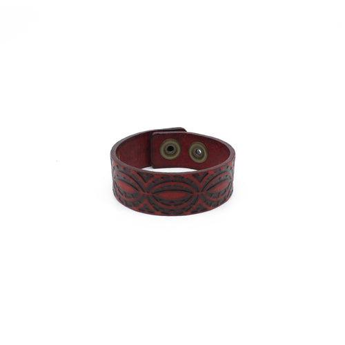 25mm Leather Wristband- Size S/M | by Darin Gordine