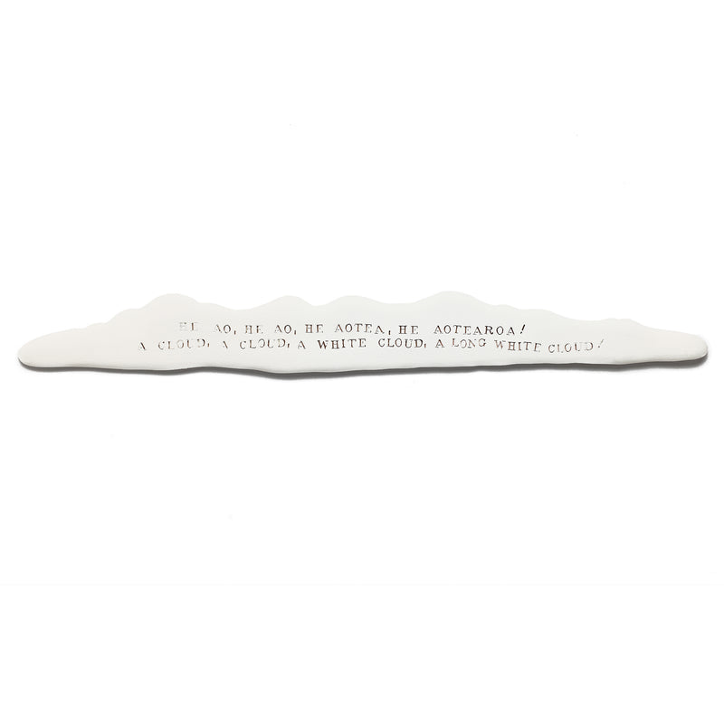 Long White Cloud  Wall Art | by Fern Flat Pottery