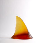 Glass Shark Fin Sculpture - Orange | by Luke Jacomb Studio