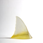 Glass Shark Fin Sculpture - Citrine | by Luke Jacomb Studio