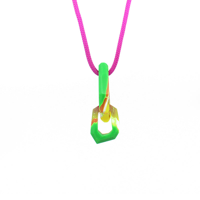 Maca 2 Link Necklace - Multi Colour  | by Macarena Bernal