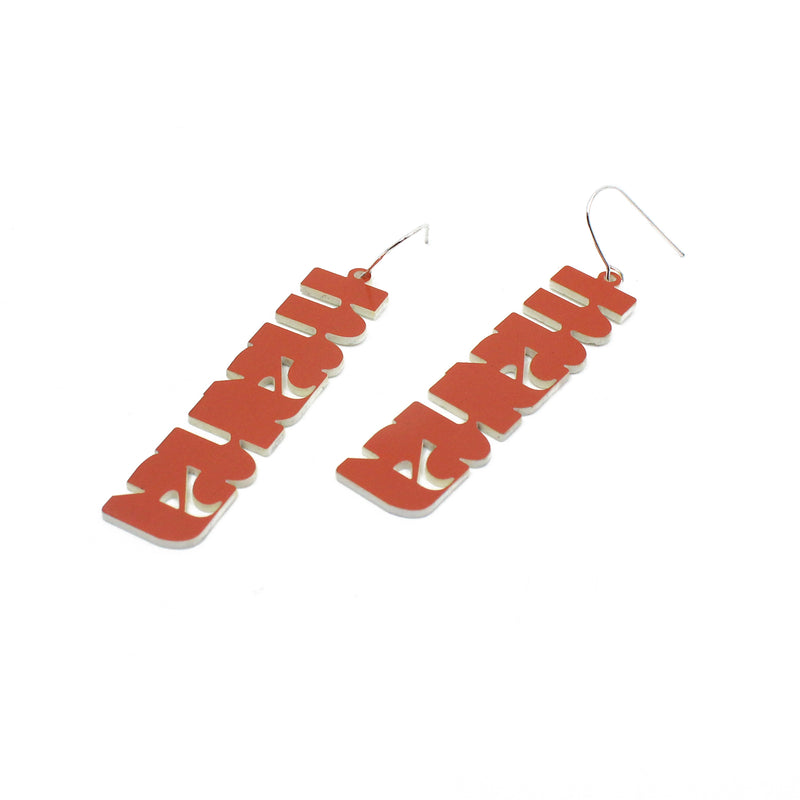 Mana Earrings - Orange | by Nichola Te Kiri