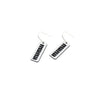 Mana Rectangle Earrings - 3 Colours | by Nichola Te Kiri