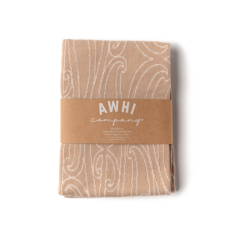 Manaaki  - Onepū  Pēpi Knitted Blanket - | Awhi Company