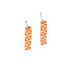 Manulua bars Earrings Orange & Cream | by Leone Samu Tui