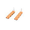 Manulua bars Earrings Orange & Cream | by Leone Samu Tui