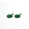 Mangōpare Earrings - Green | by Nichola Te Kiri