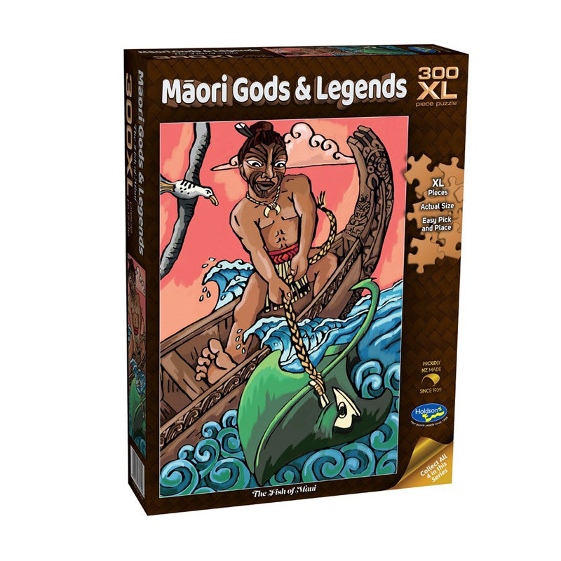 Māori Gods & Legends 300 Pc XL Jigsaw Puzzle - The fish of Māui ...
