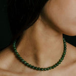 Matariki Neckalce - 14k Rolled Gold with Greenstone | by Charlotte Penman