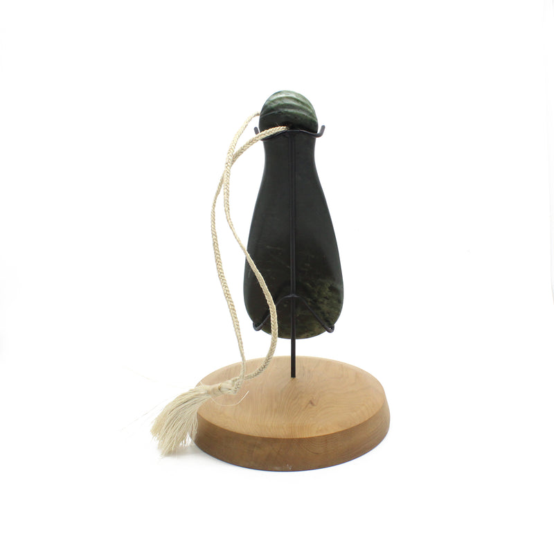 Mere Pounamu with Stand | by Karaitiana Akroyd