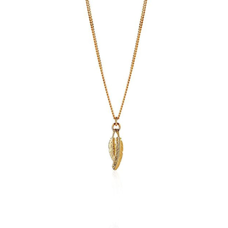 Mini Duo Miromiro Pendant Gold Plate | by Boh Runga