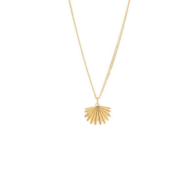 Mini Fan Tail Pendant Gold Plate | by Boh Runga