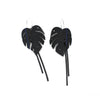 Monstera  with Strands Up-cycled Earrings | by Ronja Schipper