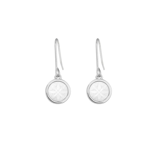 Mother of Pearl Matariki Whetū Pendant Earrings | by Little Taonga