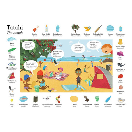 My First Māori Words Puzzle - Tātahi (The Beach)
