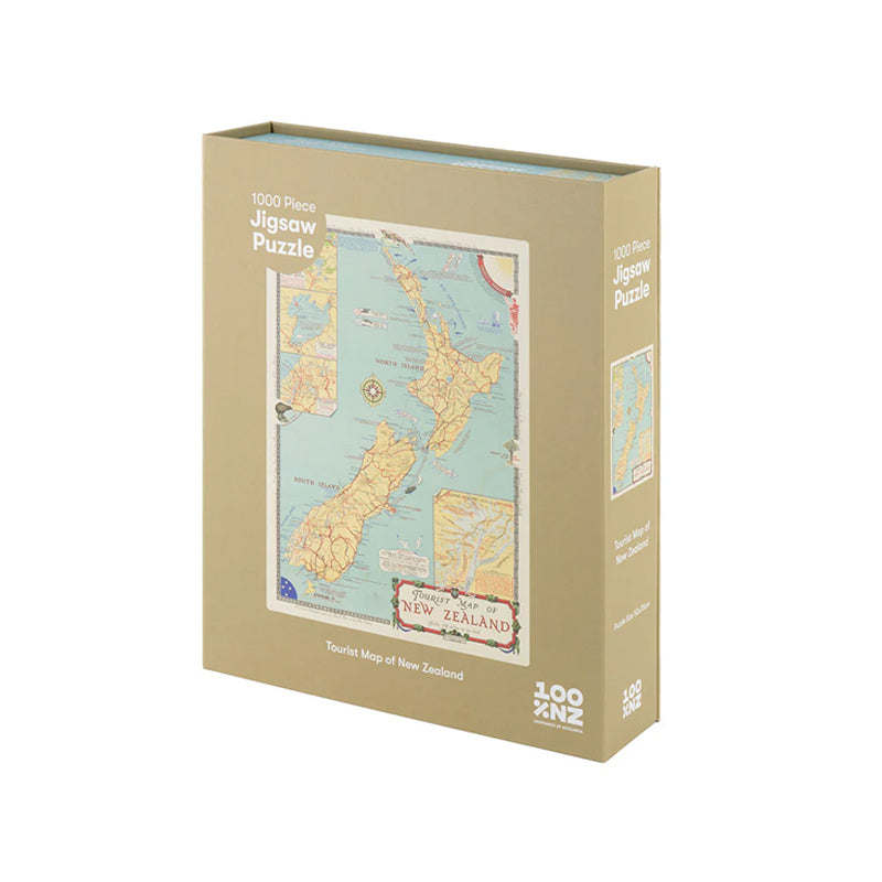 Tourist Map of NZ- 1000 Piece Jigsaw Puzzle