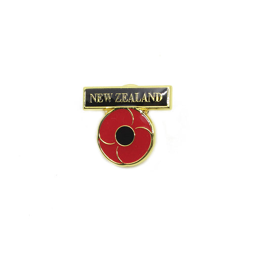 New Zealand Bar Poppy Pin