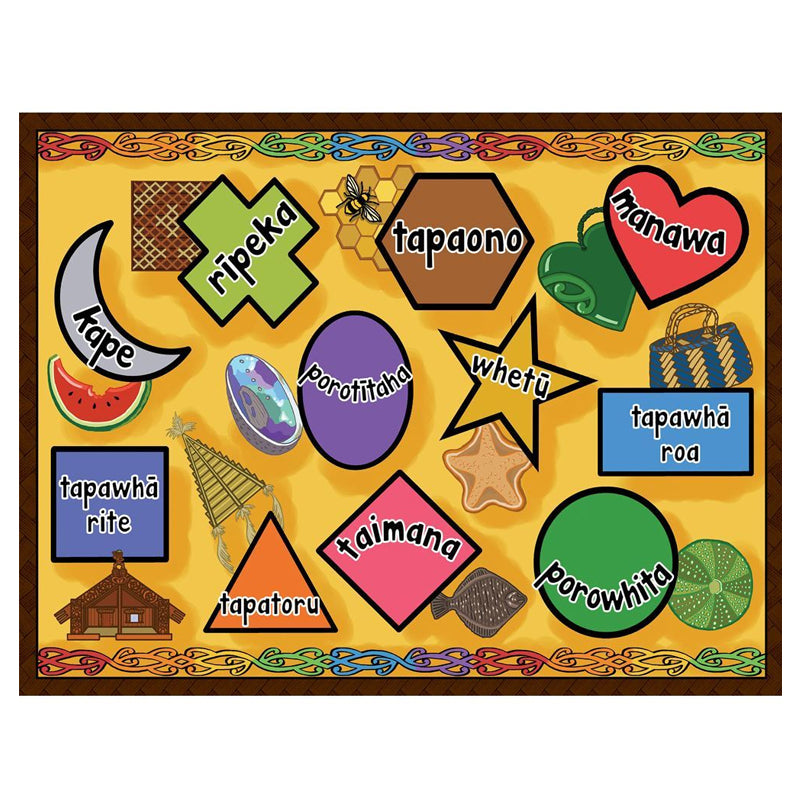 Ngā Āhuahanga (Shapes) - 35 piece Puzzle