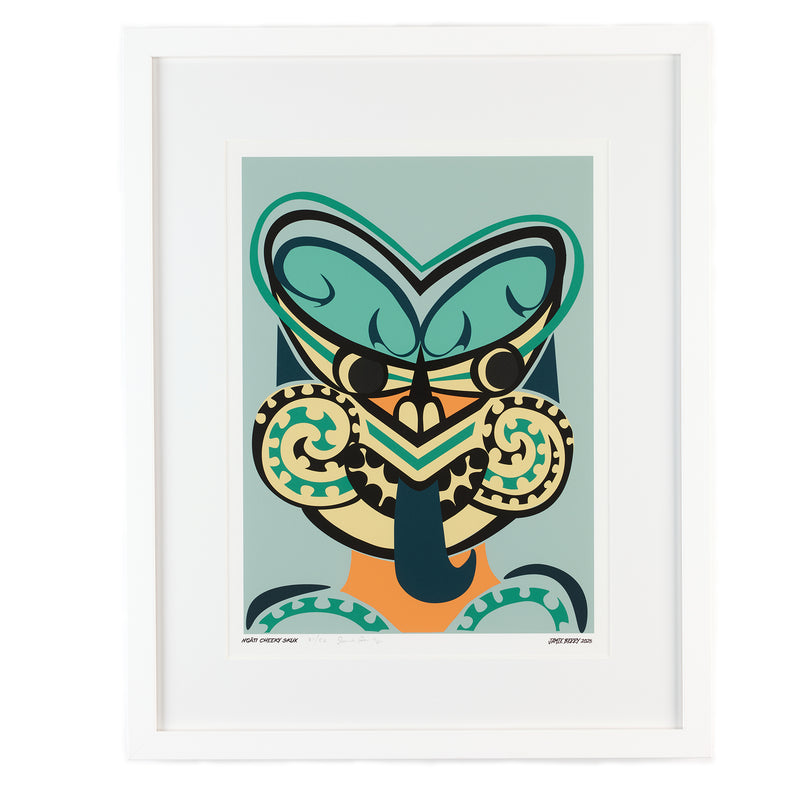 Framed Print: Ngāti Cheeky Skux | by Jamie Berry