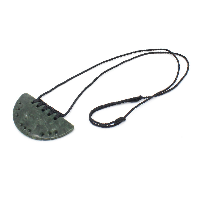 Notched Breastplate Pounamu Pendant | by Moreton Carvers