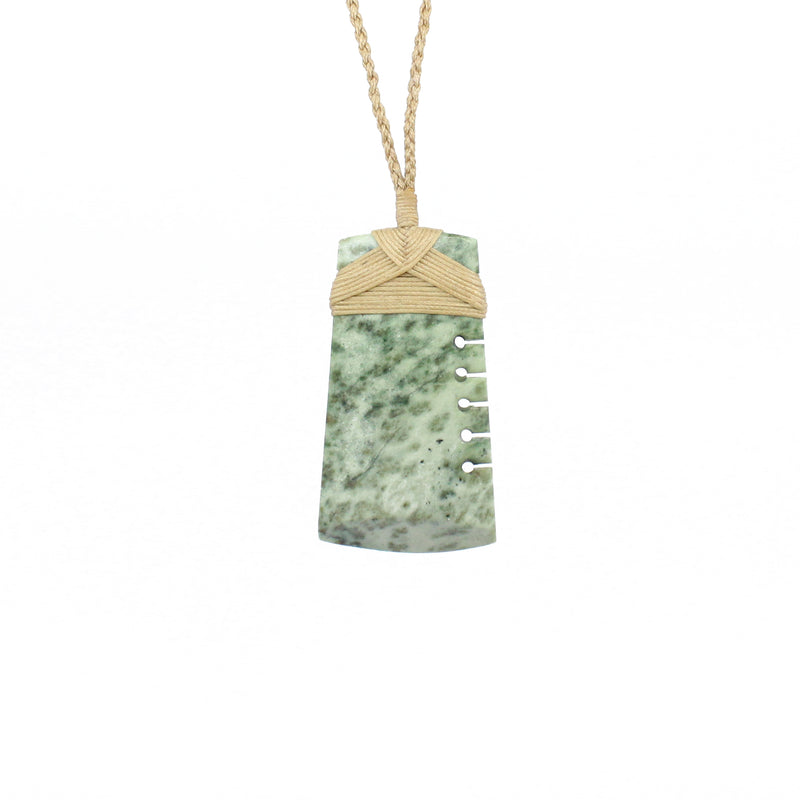 Notched Toki Pounamu Pendant | by Moreton Carvers