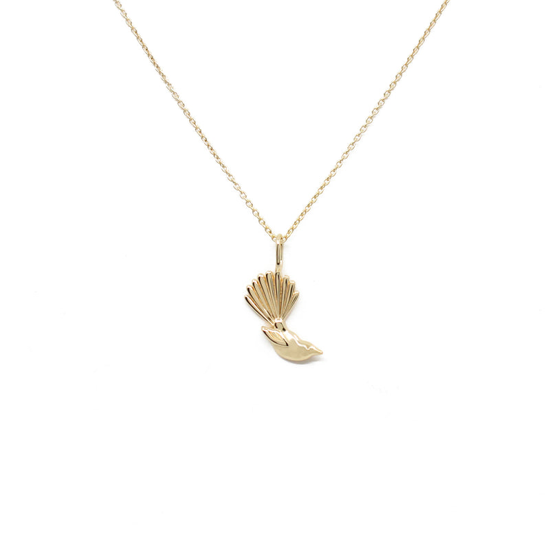 Piwakawaka 18KT Gold Plated Necklace | by Little Taonga